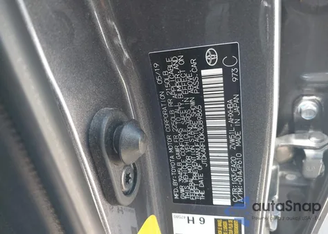 2019 Toyota Prius Xle из США, поврежденный, VIN JTDKARFU0K3089865